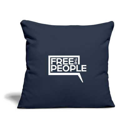 Free the People | Throw Pillow Cover - navy