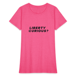 Liberty Curious? | Women's Tee - heather pink