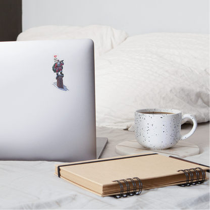 2024 Santa Sticker - transparent glossy