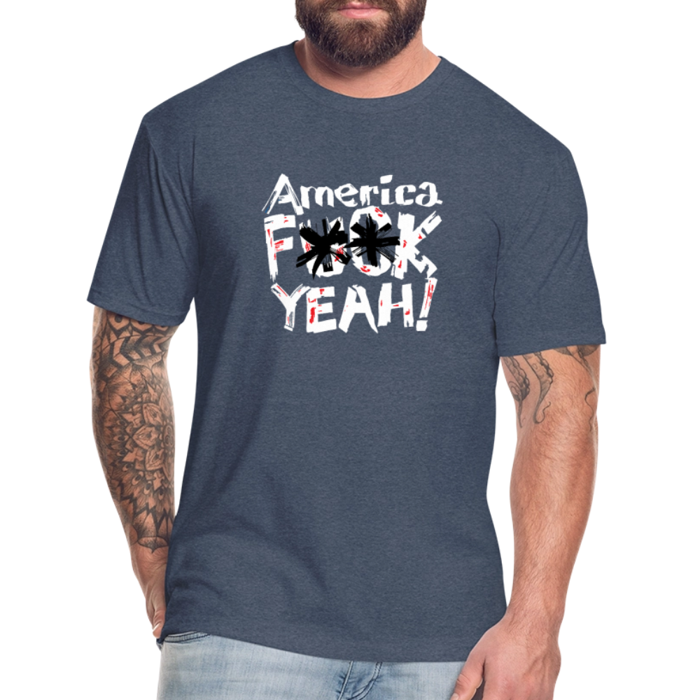 America F**k Yeah! | Men's Tee - heather navy