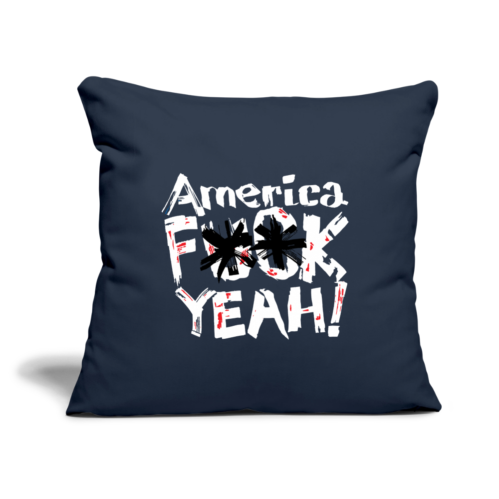 America F**k Yeah! | Throw Pillow Cover - navy
