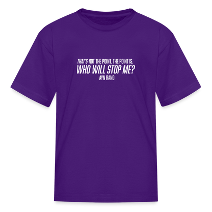 Ayn Rand Quote | Youth Tee - purple