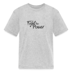 Fight the Power | Youth Tee - heather gray