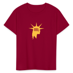 Liberty Head | Youth Tee - dark red