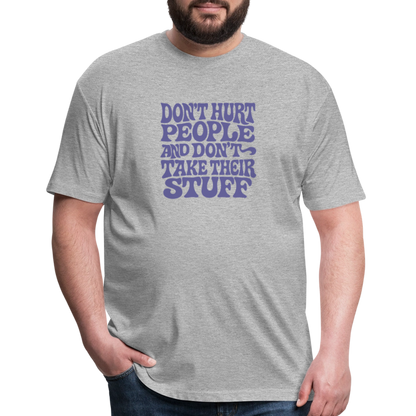 Don't Hurt People | Retro | Men's Tee - heather gray