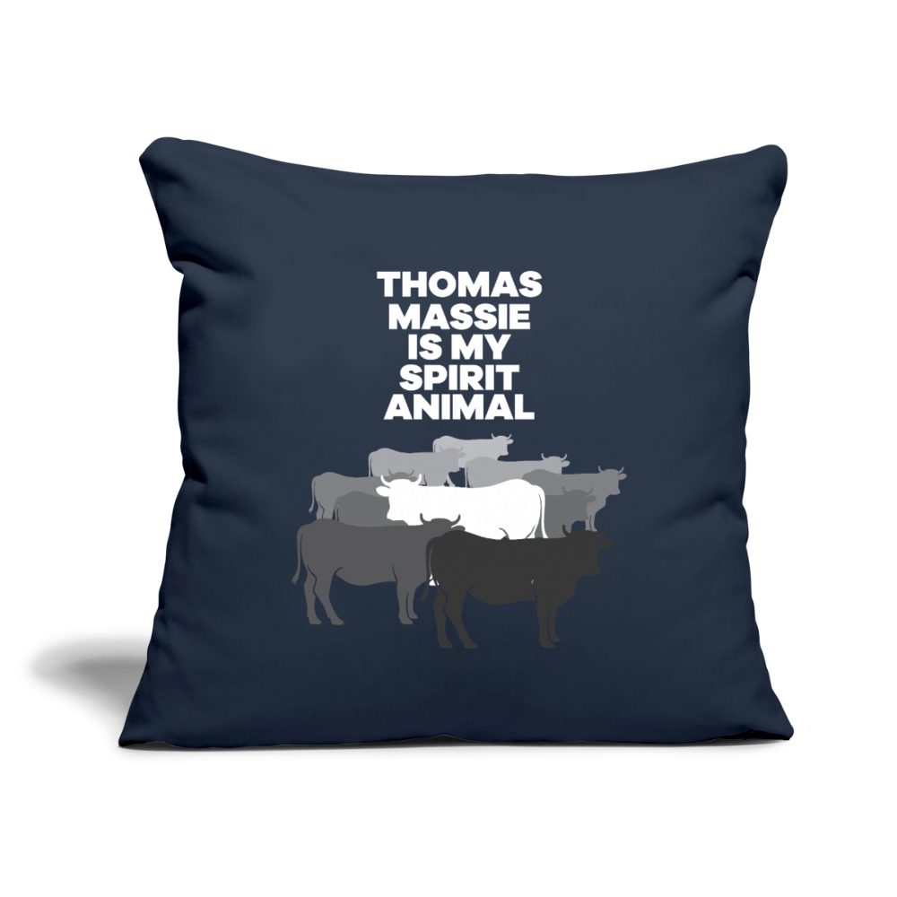 Thomas Massie Is My Spirit Animal | Throw Pillow Cover - navy