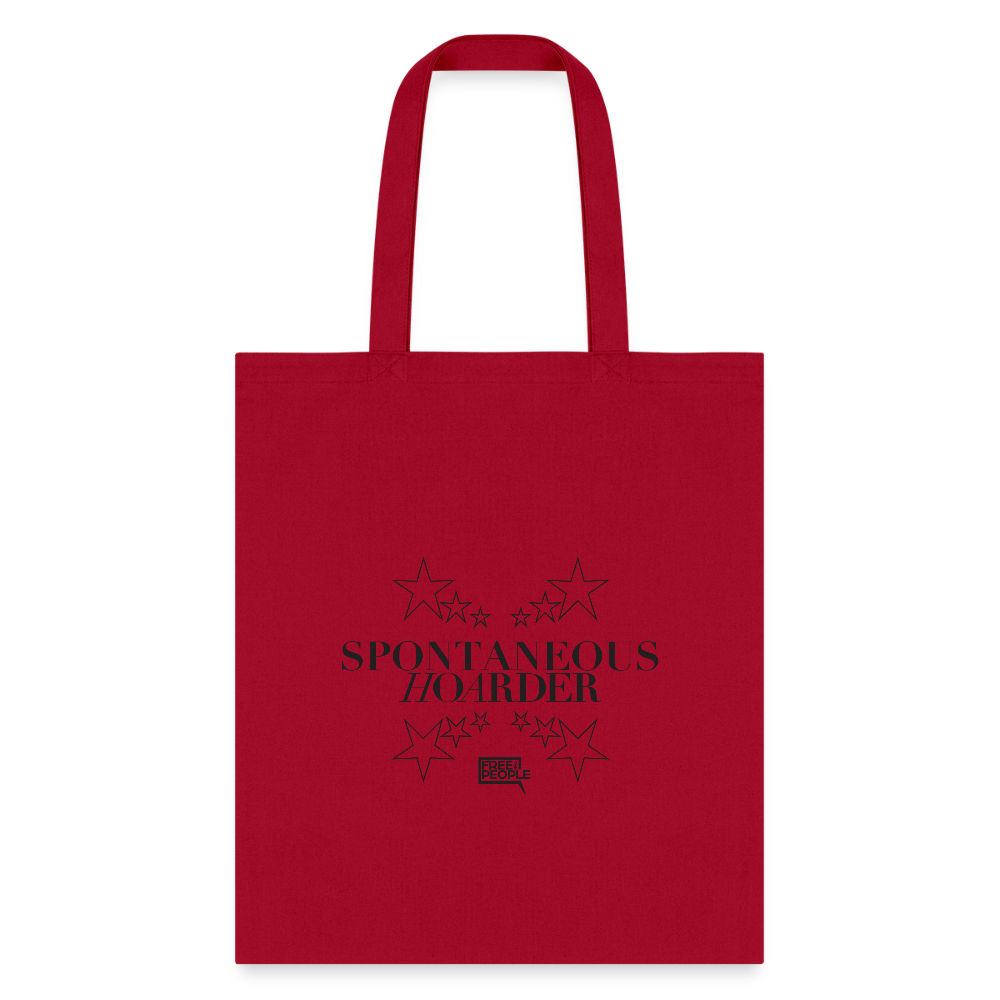Spontaneous Hoarder | Tote Bag - red