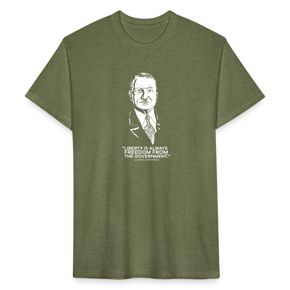 Ludwig von Mises Quote | Men's Tee - heather military green