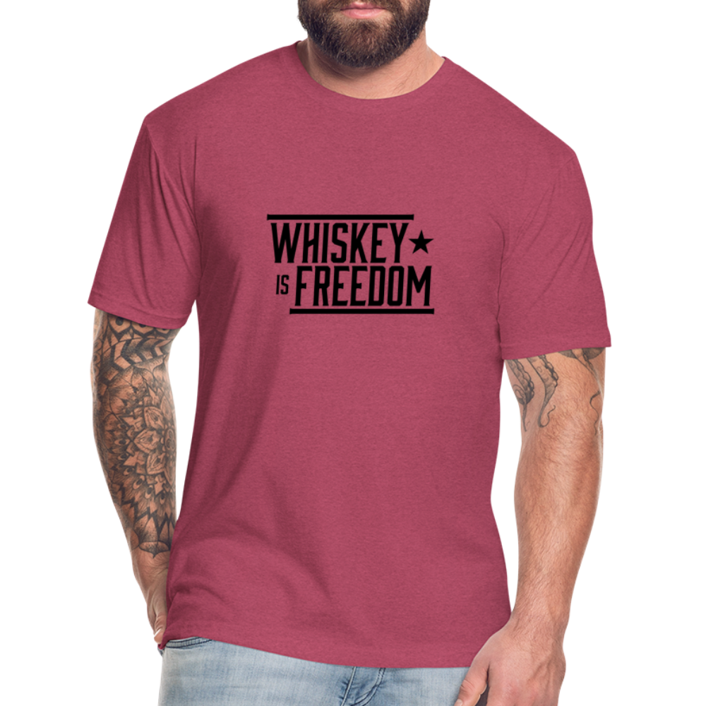 Whiskey is Freedom | Men's Tee - heather burgundy