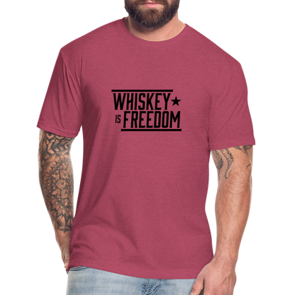 Whiskey is Freedom | Men's Tee - heather burgundy