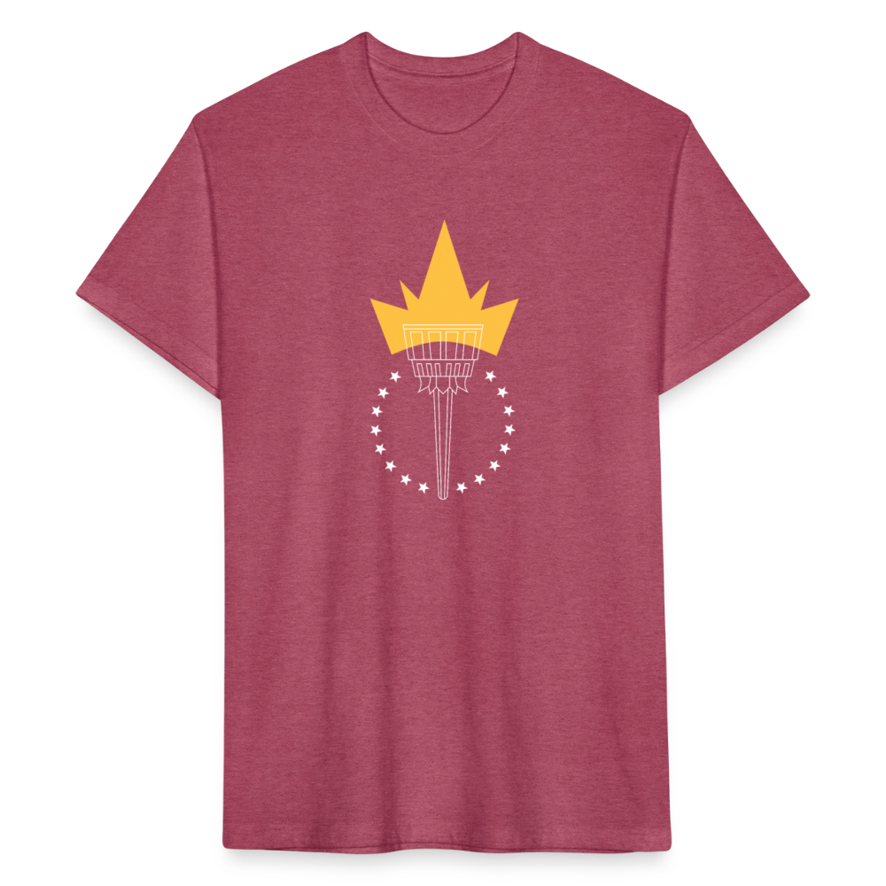 Freedom Torch | Men's Tee - heather burgundy