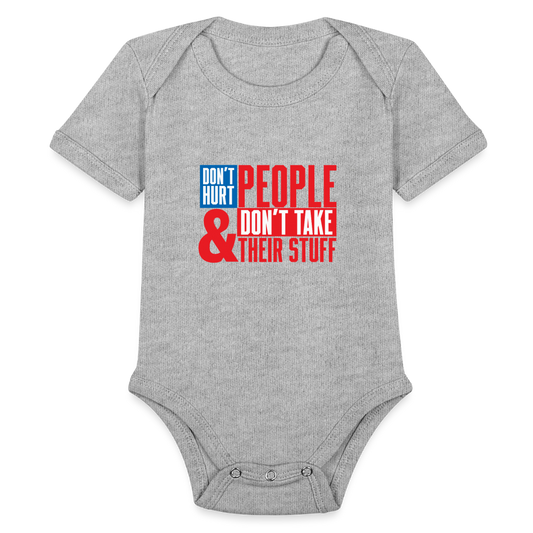 Don't Hurt People | America | Baby Onesie - heather grey