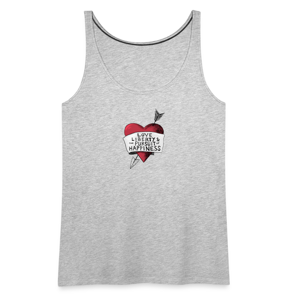 Love, Liberty | Women's Tank - heather gray