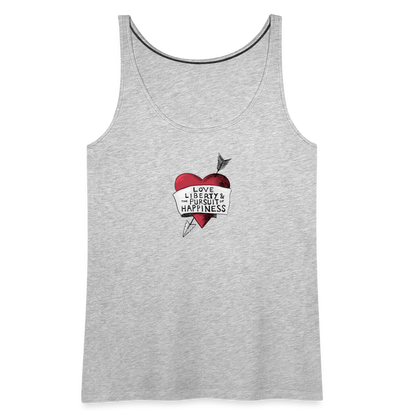 Love, Liberty | Women's Tank - heather gray