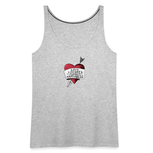 Love, Liberty | Women's Tank - heather gray