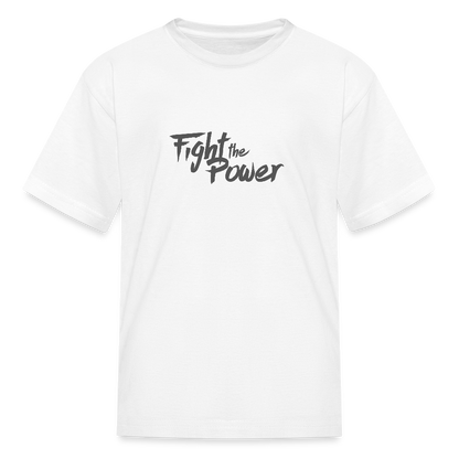 Fight the Power | Youth Tee - white