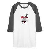 Love, Liberty | Baseball Tee - white/charcoal