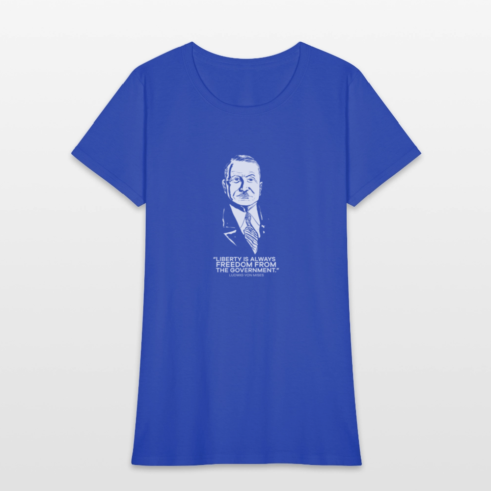 Ludwig von Mises Quote | Women's Tee - royal blue
