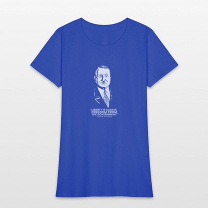 Ludwig von Mises Quote | Women's Tee - royal blue