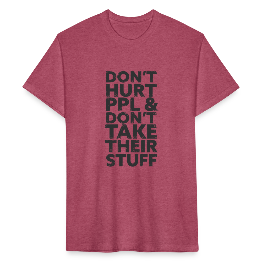 Don't Hurt People | Men's Tee - heather burgundy