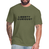 Liberty Curious? | Men's Tee - heather military green