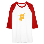 Liberty Head | Baseball Tee - white/red