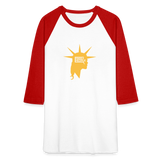 Liberty Head | Baseball Tee - white/red