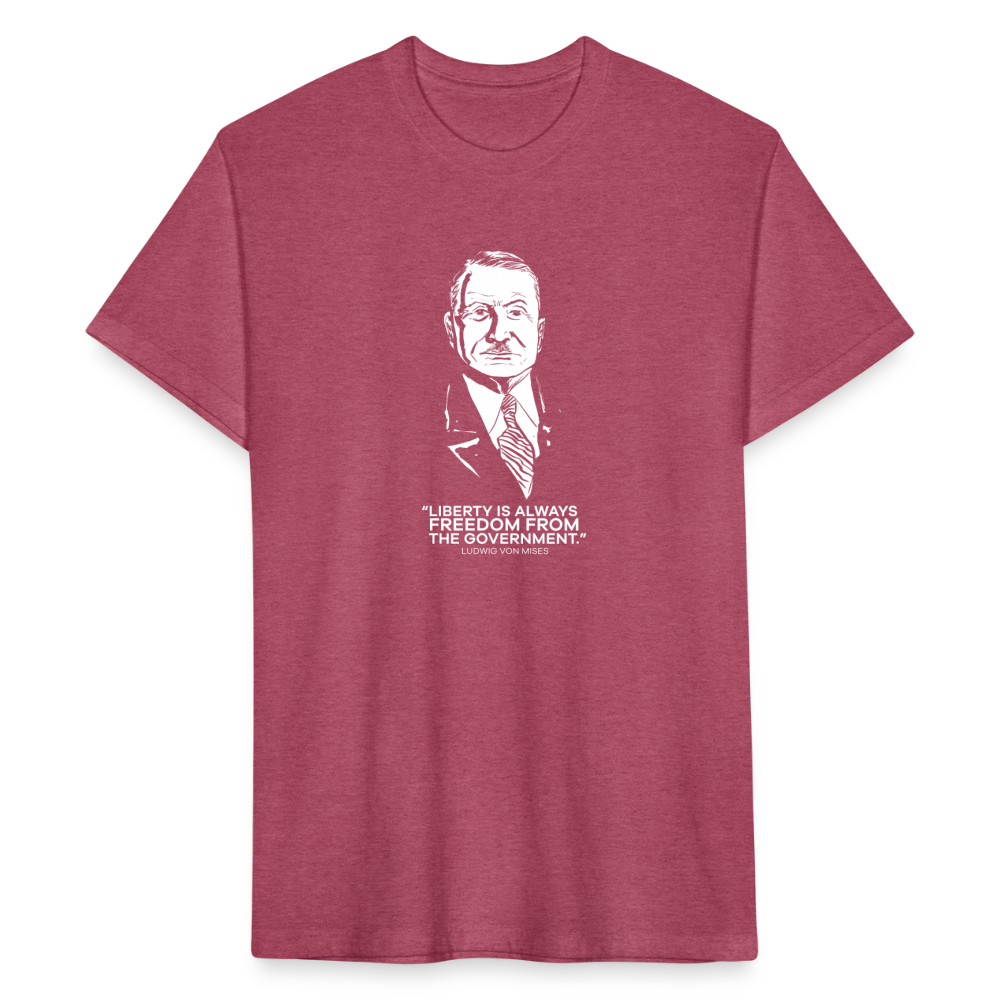 Ludwig von Mises Quote | Men's Tee - heather burgundy