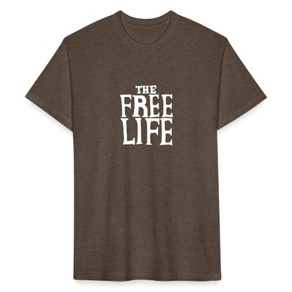 The Free Life | Men's Tee - heather espresso