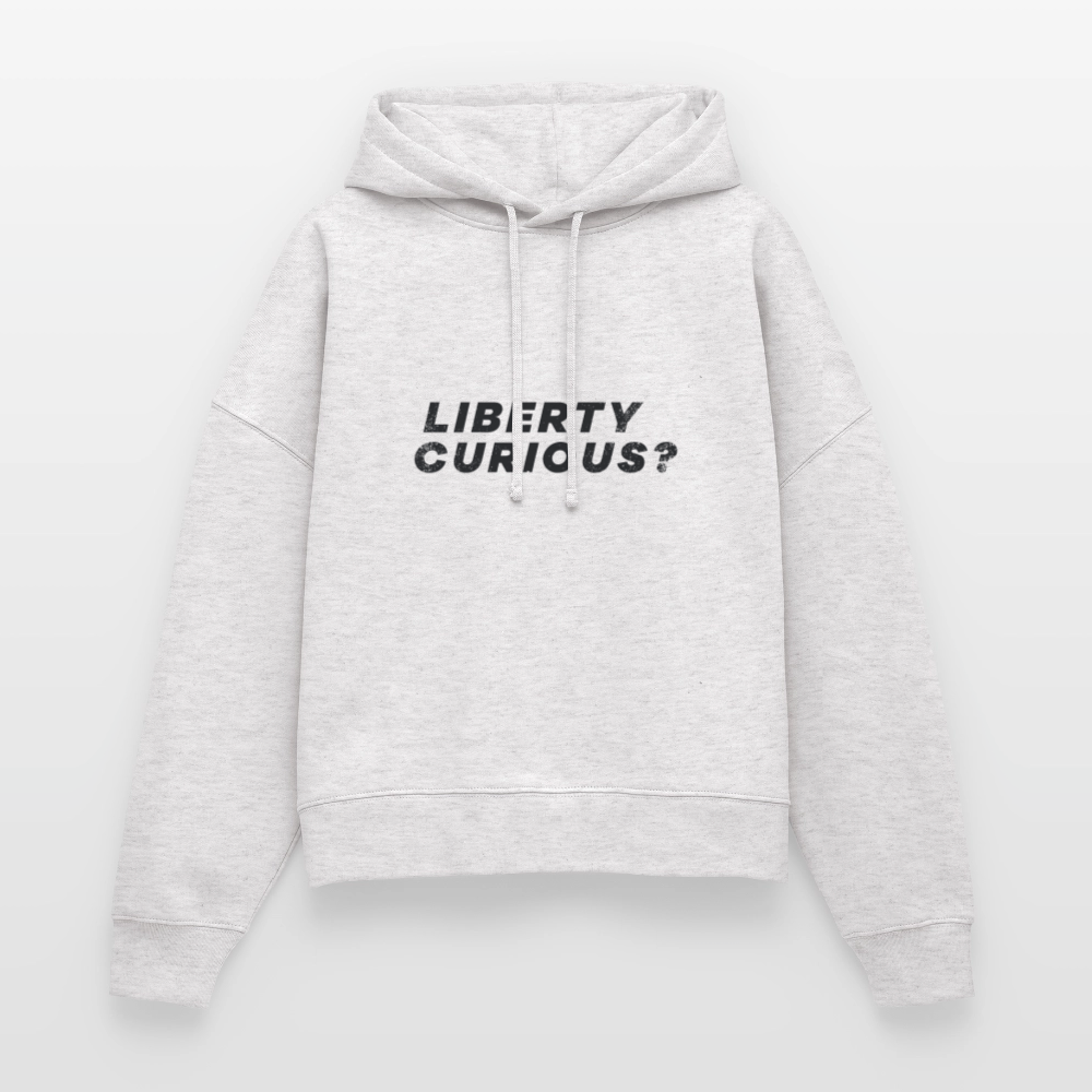 Liberty Curious? | Women's Hoodie - cool heather grey