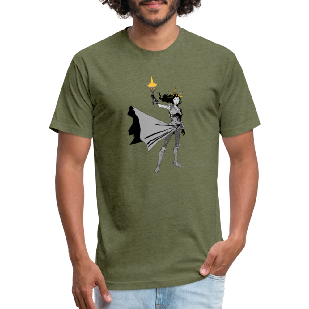 Liberty Hero | Men's Tee - heather military green