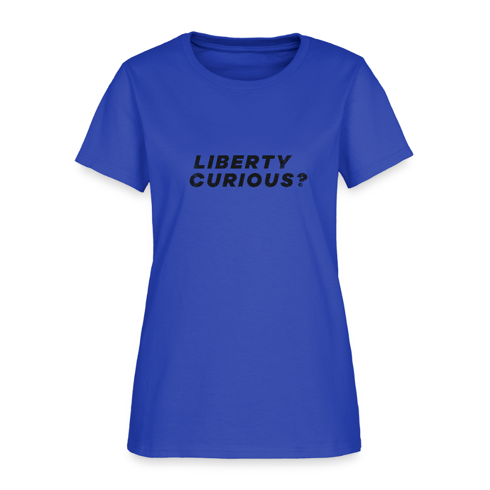 Liberty Curious? | Women's Tee - royal blue