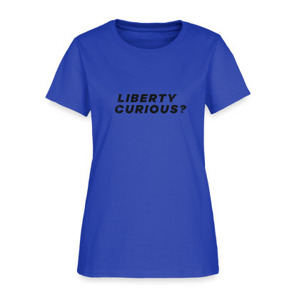 Liberty Curious? | Women's Tee - royal blue