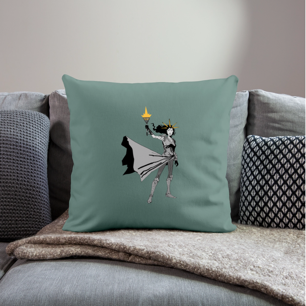 Liberty Hero | Throw Pillow Cover - cypress green