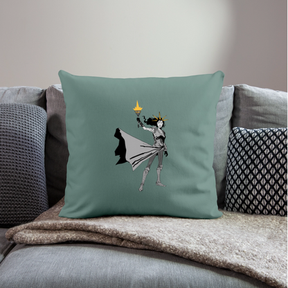 Liberty Hero | Throw Pillow Cover - cypress green