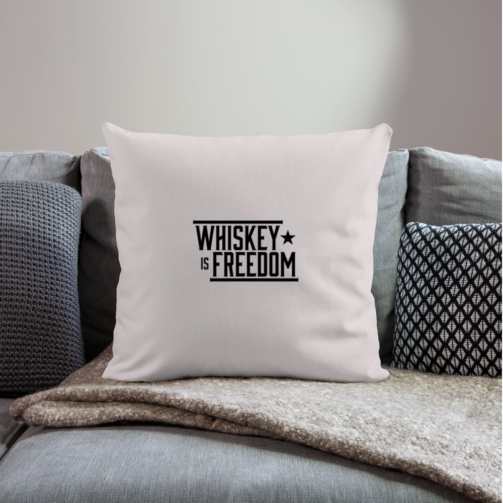 Whiskey is Freedom | Throw Pillow Cover - light taupe