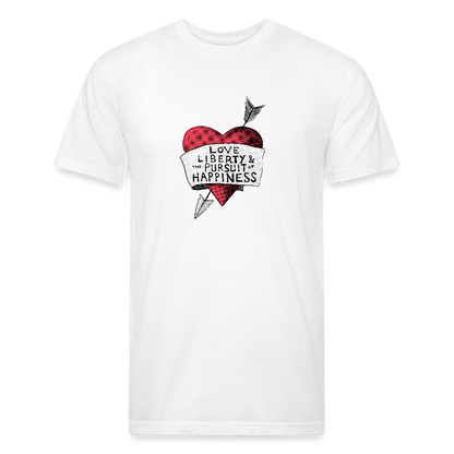 Love, Liberty | Men's Tee - white