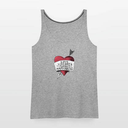 Love, Liberty | Women's Tank - heather gray