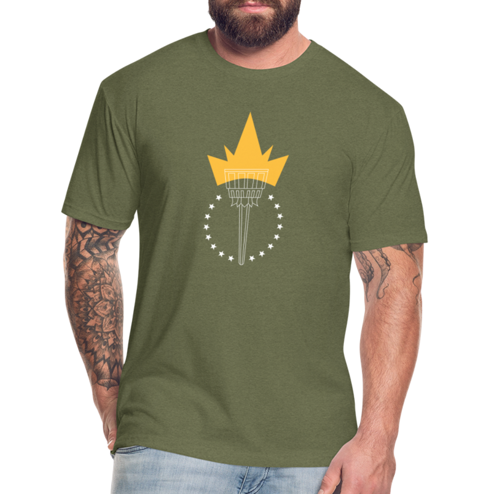 Freedom Torch | Men's Tee - heather military green