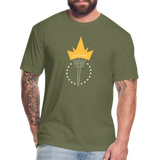 Freedom Torch | Men's Tee - heather military green