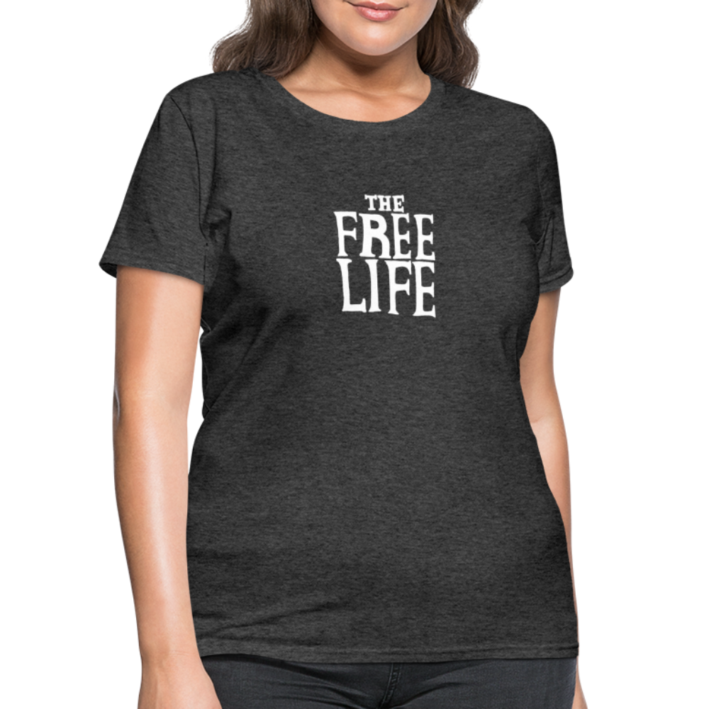 The Free Life | Women's Tee - heather black