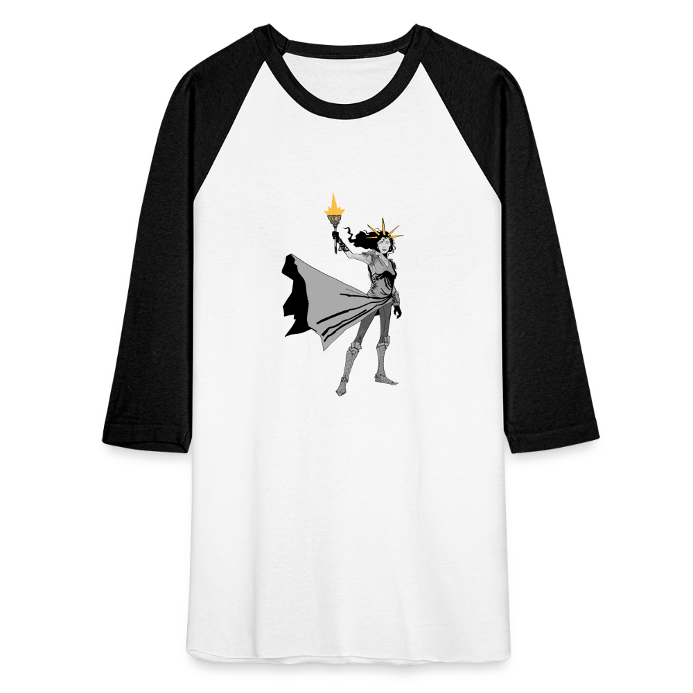 Liberty Hero | Baseball Tee - white/black