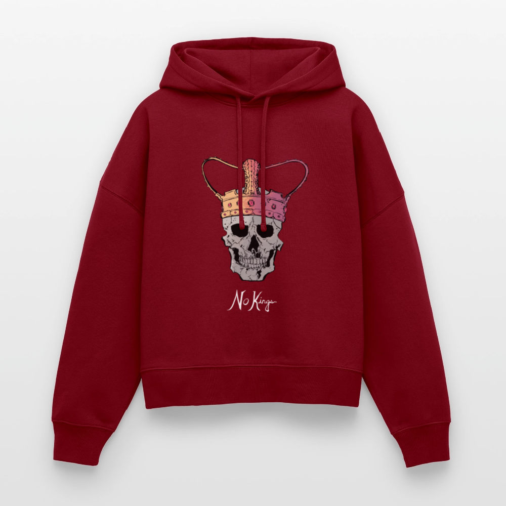 No Kings | Women's Hoodie - burgundy