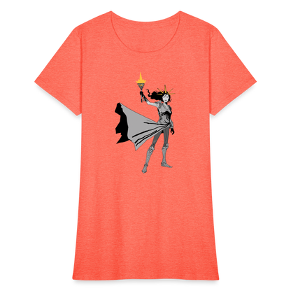 Liberty Hero | Women's Tee - heather coral