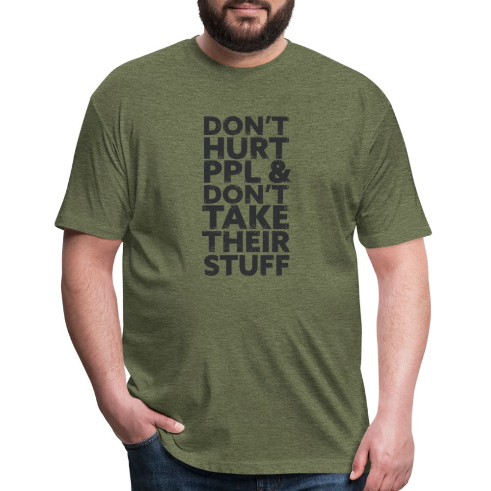 Don't Hurt People | Men's Tee - heather military green