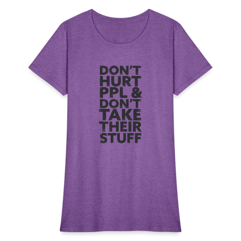 Don't Hurt People | Women's Tee - purple heather