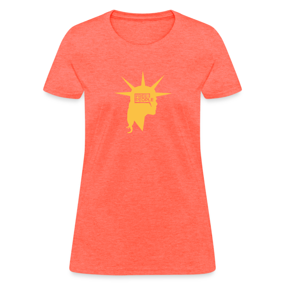 Liberty Head | Women's Tee - heather coral