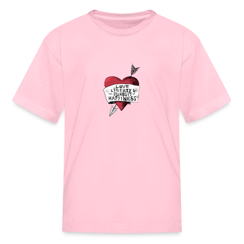 Love, Liberty | Youth Tee - pink