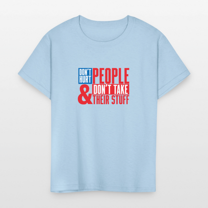 Don't Hurt People | America | Youth Tee - powder blue