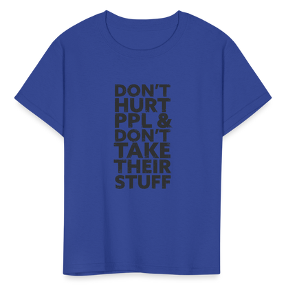 Don't Hurt People | Youth Tee - royal blue